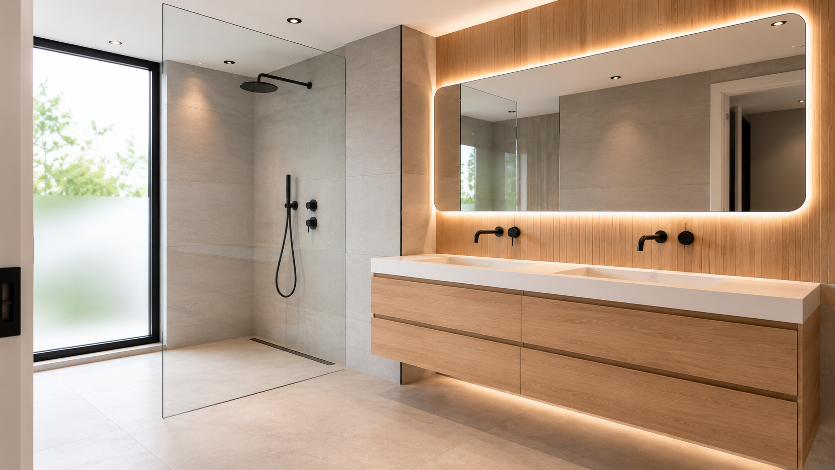 Moderne badkamer